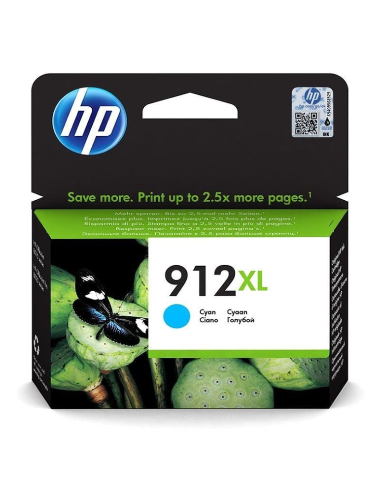 Cartucho de Tinta Original HP n 912 XL Alta Capacidad/ Cian