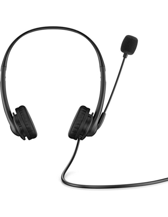 Auriculares HP G2/ con Micrófono/ USB/ Negros