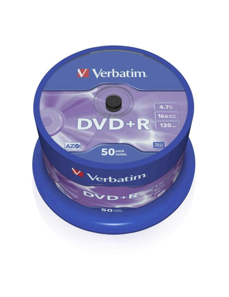 DVD+R Verbatim Advanced AZO 16X/ Tarrina-50uds