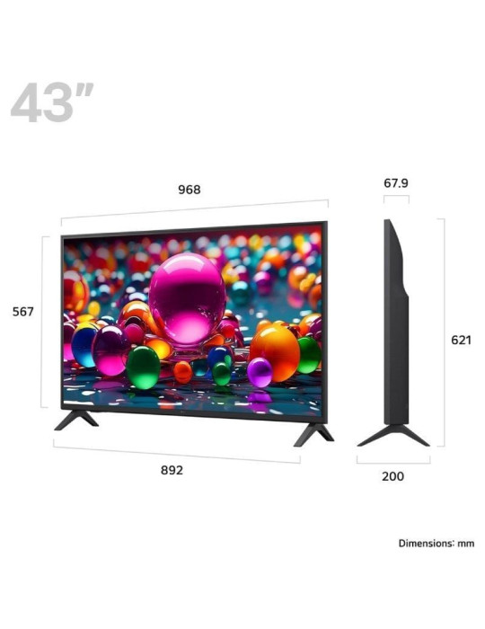 Televisor LG UHD 43UA75006LA 43"/ Ultra HD 4K/ Smart TV/ WiFi