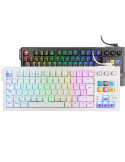 Teclado Gaming Mecánico Mars Gaming MK-MASTER/ Switch Rojo/ Blanco/ Incluye SmartDeck