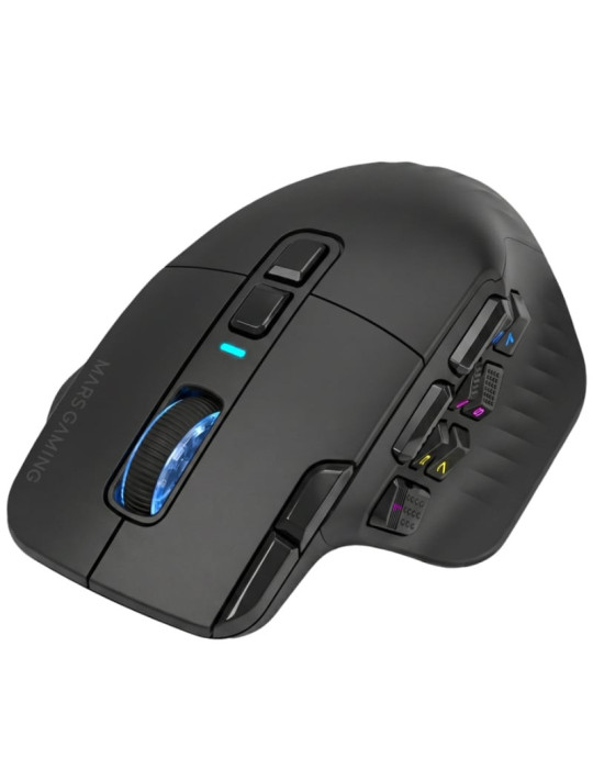 Ratón Gaming Mars Gaming MMW-HEX16/ Batería Recargable/ Hasta 24000 DPI