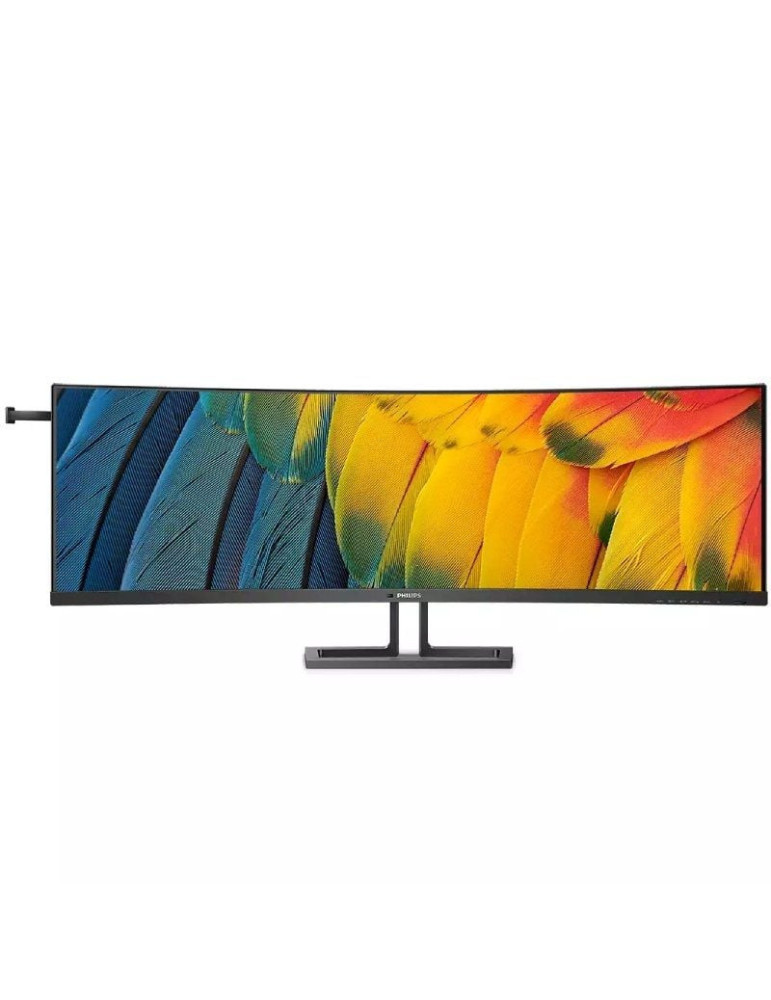 Monitor Profesional Ultraparonámico Curvo Philips 45B1U6900C 44.5"/ Dual QHD/ Multimedia/ Regulable en altura/ Negro