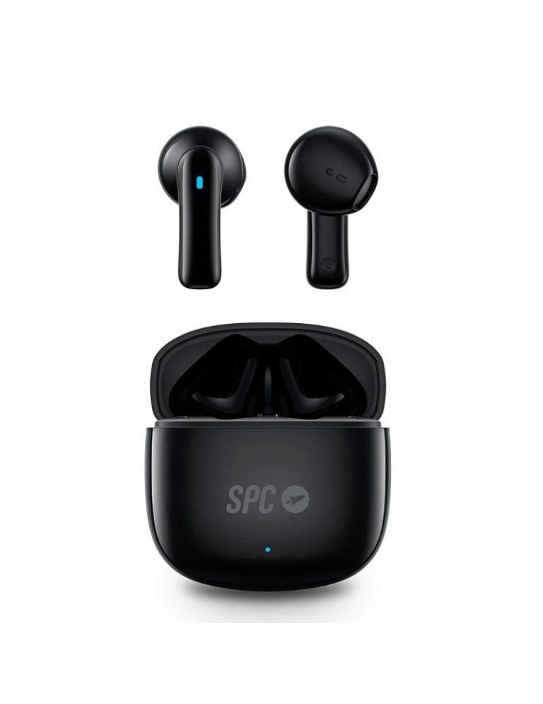 Auriculares Bluetooth SPC Zion 2 Play con estuche de carga/ Autonomía 7h/ Negros