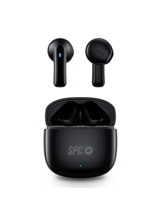 Auriculares Bluetooth SPC Zion 2 Play con estuche de carga/ Autonomía 7h/ Negros