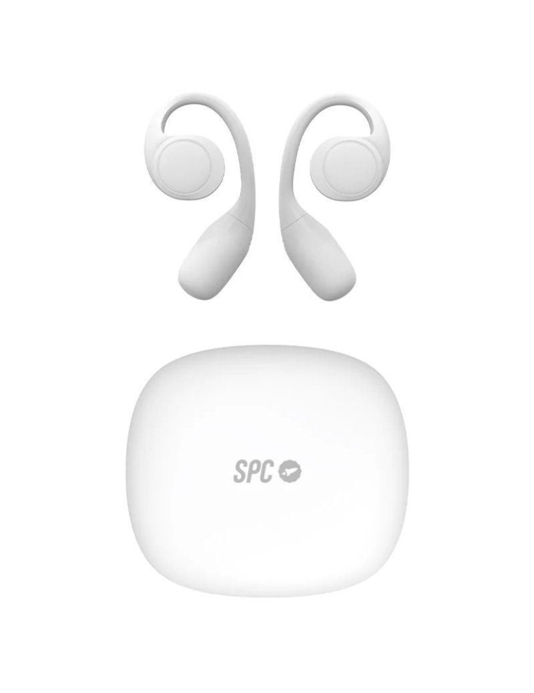 Auriculares Deportivos Bluetooth SPC Ether 2 Sense con estuche de carga/ Autonomía 8h/ Blancos
