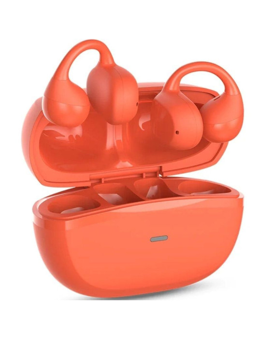 Auriculares Bluetooth SPC Boost Clip con estuche de carga/ Autonomía 6h/ Rojos