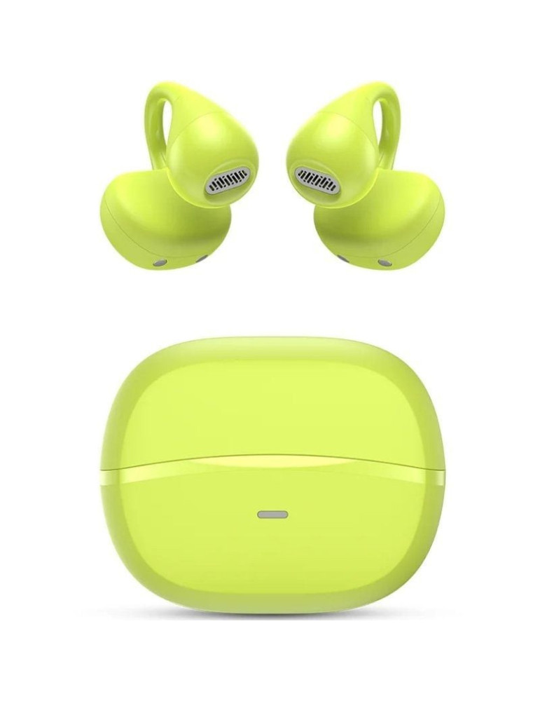 Auriculares Bluetooth SPC Boost Clip con estuche de carga/ Autonomía 6h/ Verdes Lima
