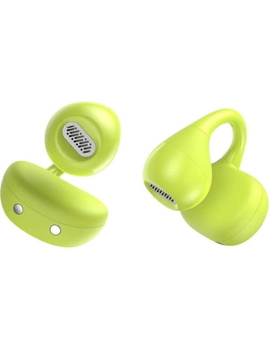 Auriculares Bluetooth SPC Boost Clip con estuche de carga/ Autonomía 6h/ Verdes Lima