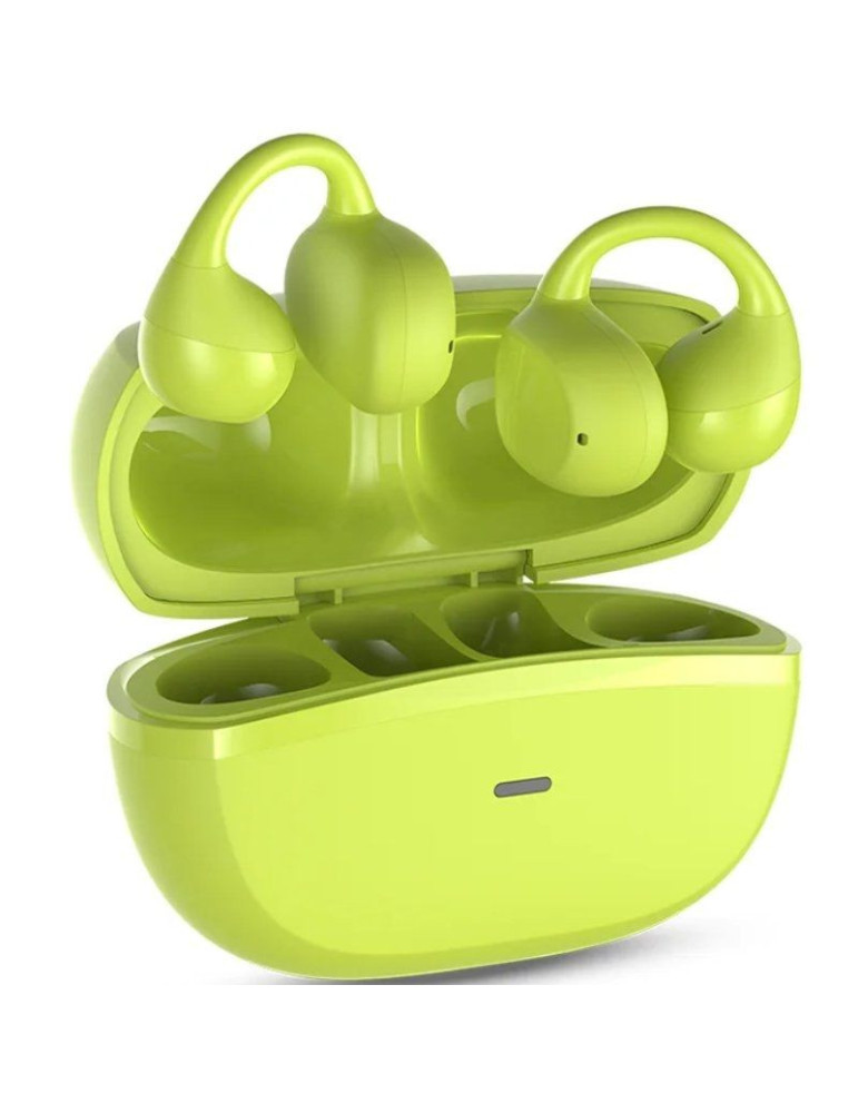 Auriculares Bluetooth SPC Boost Clip con estuche de carga/ Autonomía 6h/ Verdes Lima