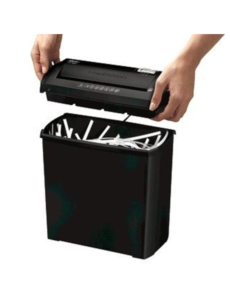 Destructora Fellowes P-25S/ Corte en Tiras de 7mm/ Negra