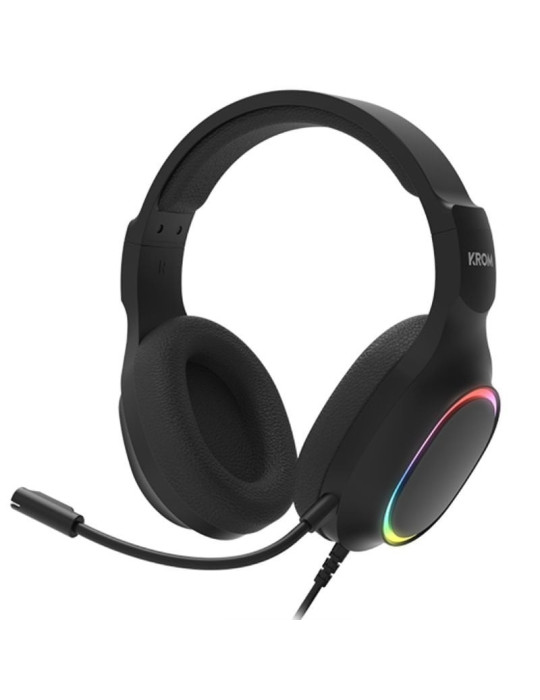 Pack Gaming Krom Kenta/ Teclado RGB + Ratón + Alfombrilla + Auriculares