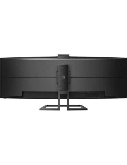 Monitor Profesional Ultrapanorámico Curvo Philips 499P9H 48.8"/ Dual QHD/ Webcam/ Multimedia/ Regulable en altura/ Negro