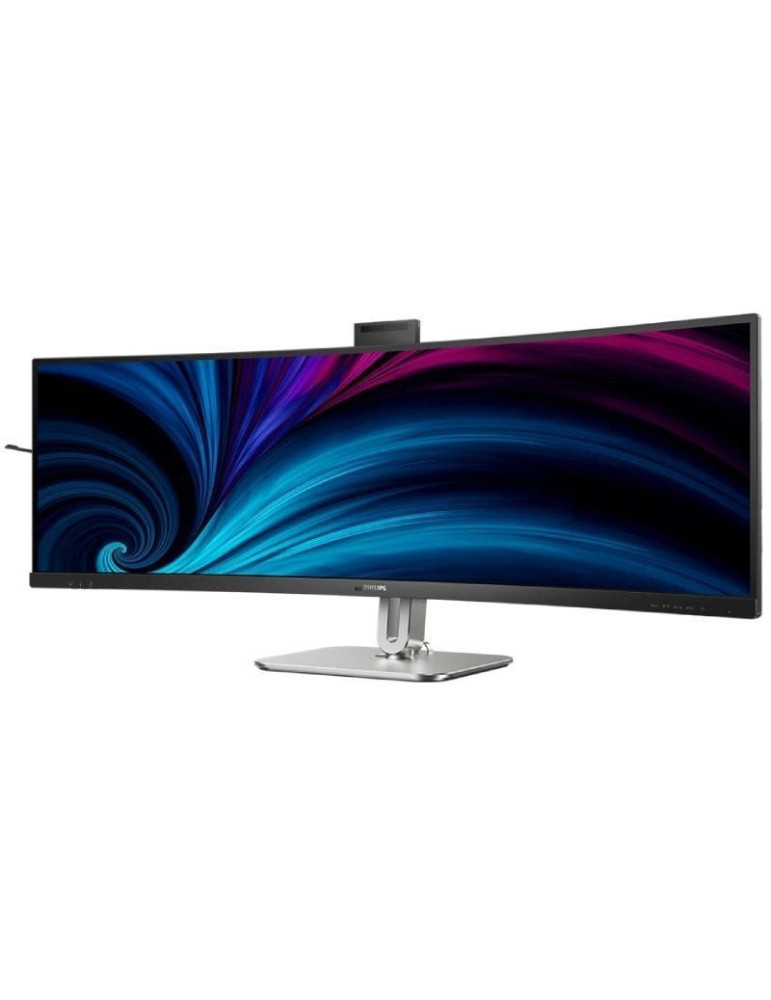 Monitor Profesional Ultraparonámico Curvo Philips 49B2U6903CH 48.8"/ Dual QHD/ Multimedia/ Regulable en altura/ Webcam/ Negro