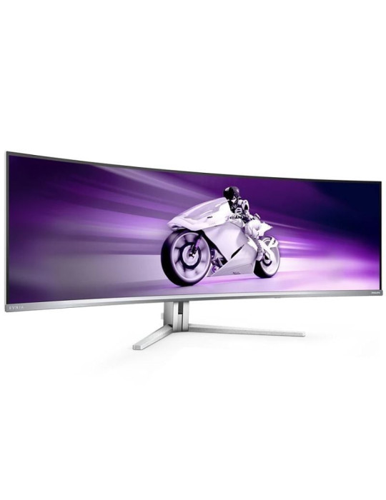 Monitor Gaming Ultrapanorámico Curvo Philips Evnia 8000 49M2C8900L 49"/ Dual QHD/ 0.03ms/ 144Hz/ OLED/ Multimedia/ Blanco