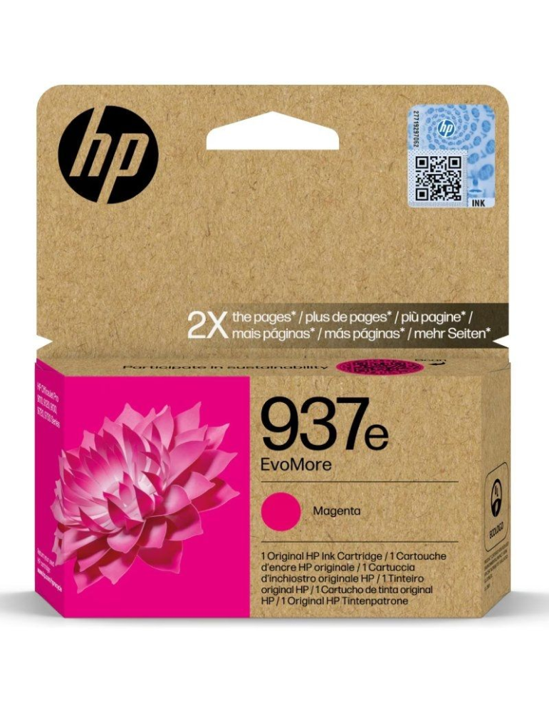 Cartucho de Tinta Original HP n 937e EvoMore/ Magenta