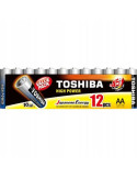 Pack de 12 Pilas AA Toshiba High Power LR6/ 1.5V/ Alcalinas