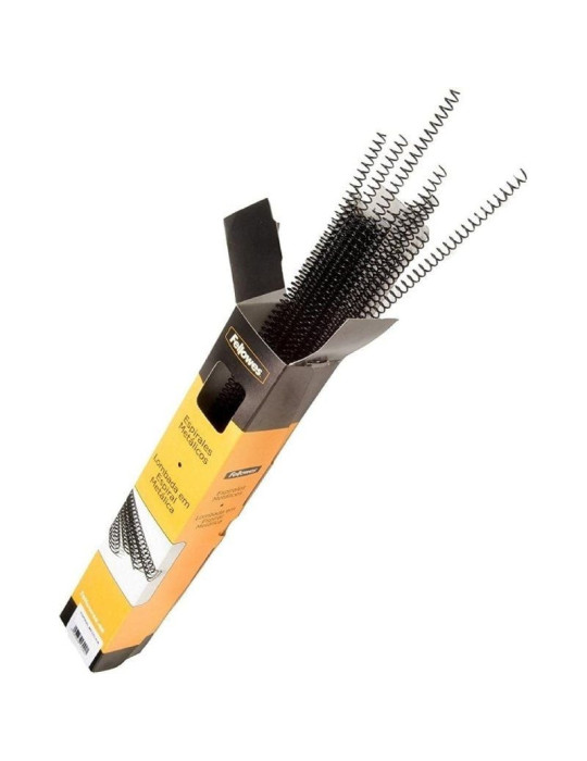 Espirales  Metálicas Fellowes 5110101/ Hasta 40 A4/ 100 unidades/ Negras