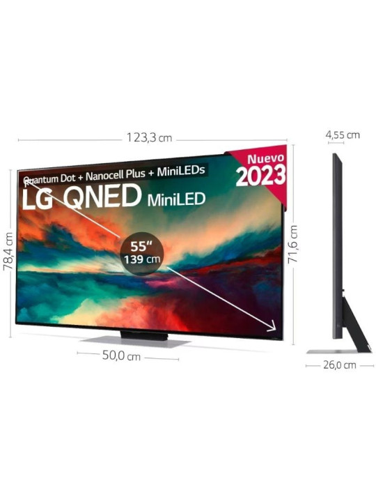 Televisor LG QNED MiniLED 55QNED866RE 55"/ Ultra HD 4K/ Smart TV/ WiFi