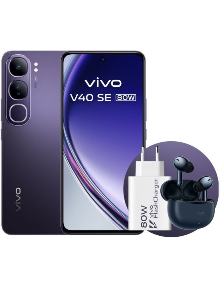 Smartphone Vivo V40 SE 80W 8GB/ 256GB/ 6.67"/ 5G/ Negro