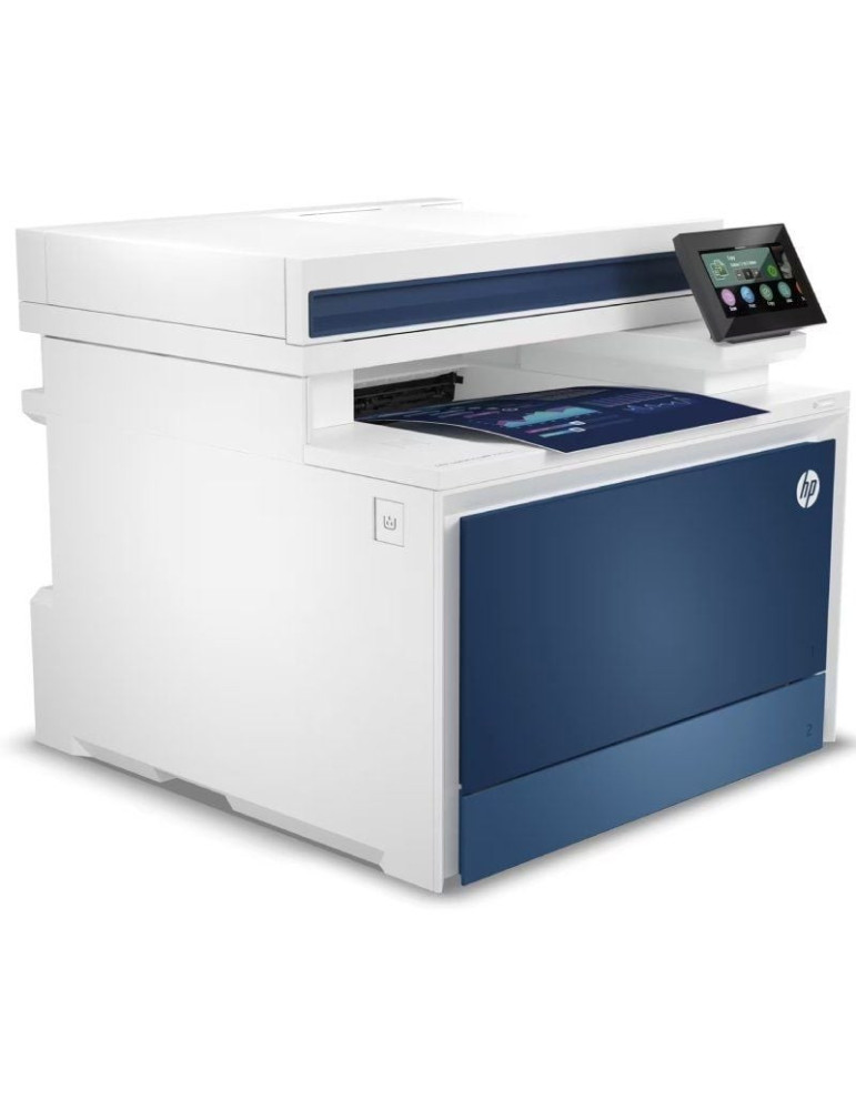 Multifunción Láser Color HP LaserJet Pro 4302fdw/ WiFi/ Fax/ Dúplex/ ADF/ Blanca y Azul