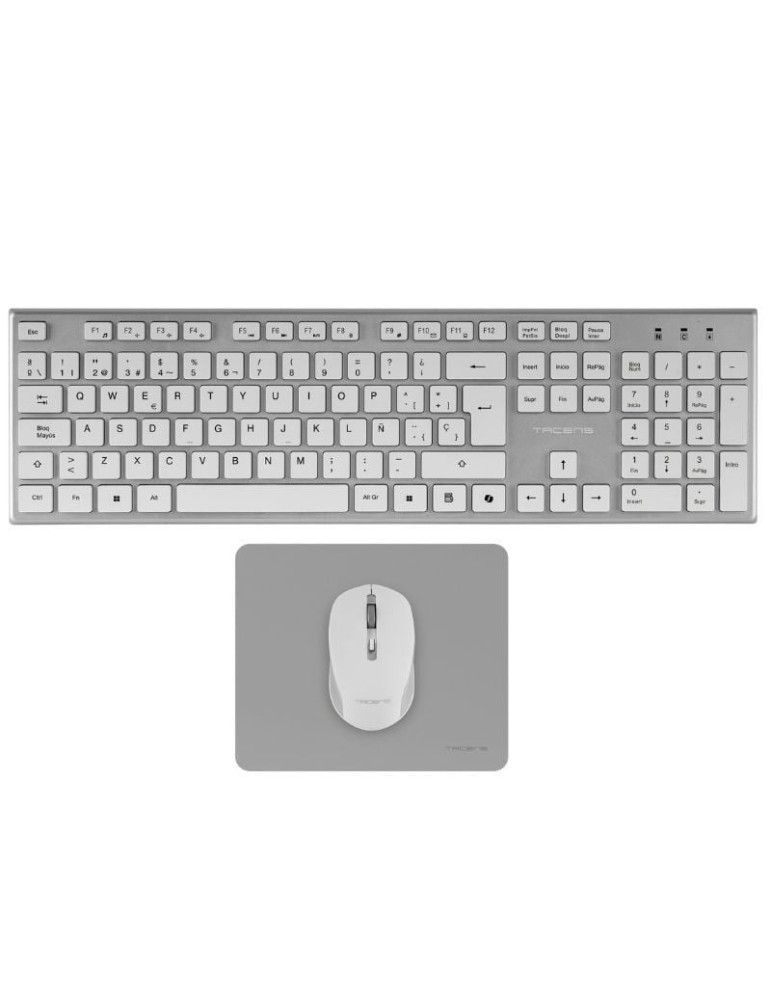 Pack Gaming Tacens ZENITH/ Teclado Inalámbrico + Ratón Inalámbrico + Alfombrilla