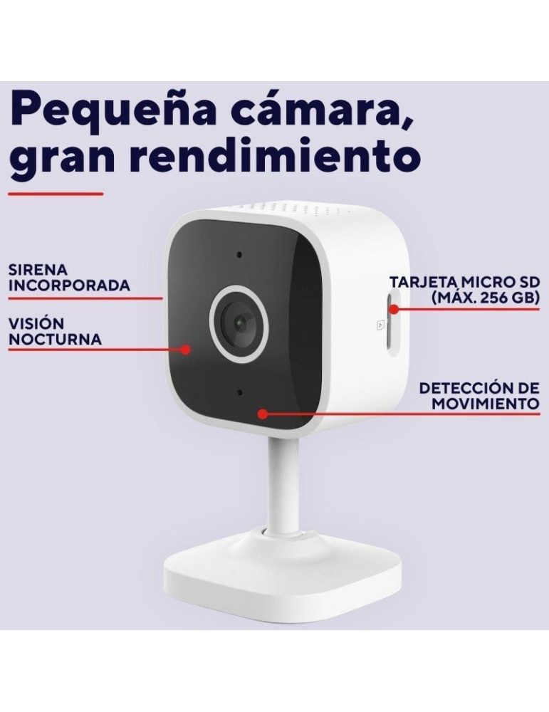 Cámara de Videovigilancia Trust IPCAM-2900/ 93.6 / Visión Nocturna/ Control desde APP