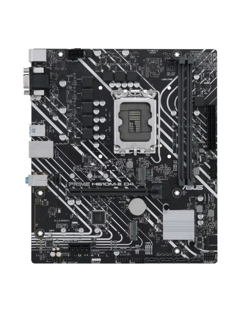Placa Base Asus Prime H610M-E D4-CSM/ Socket 1700/ DDR4/ PCIe 4.0/ Micro ATX