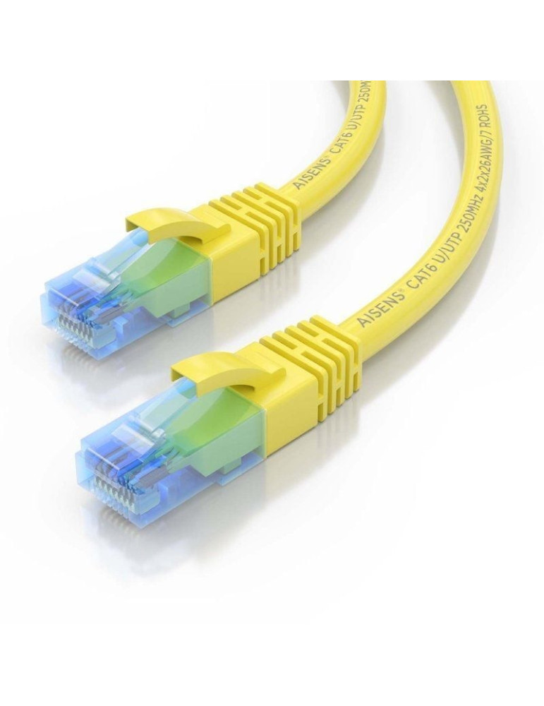 Cable de Red RJ45 AWG26 CCA UTP Aisens A135-0835 Cat.6/ 2m/ Amarillo