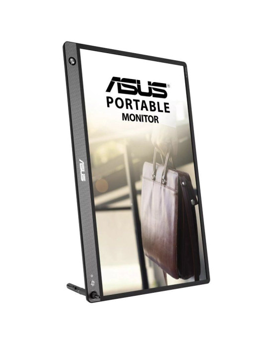 Monitor Portátil Asus ZenScreen Go MB16AHP 15.6"/ Full HD/ Multimedia/ Plata y Negro