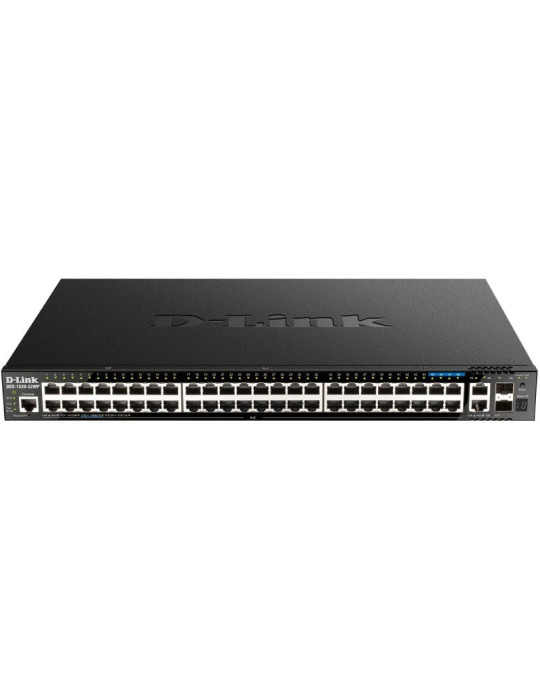 Switch Gestionable D-Link DGS-1520-52MP/E 52 Puertos/ RJ-45 2.5Gbps/ SFP/ PoE
