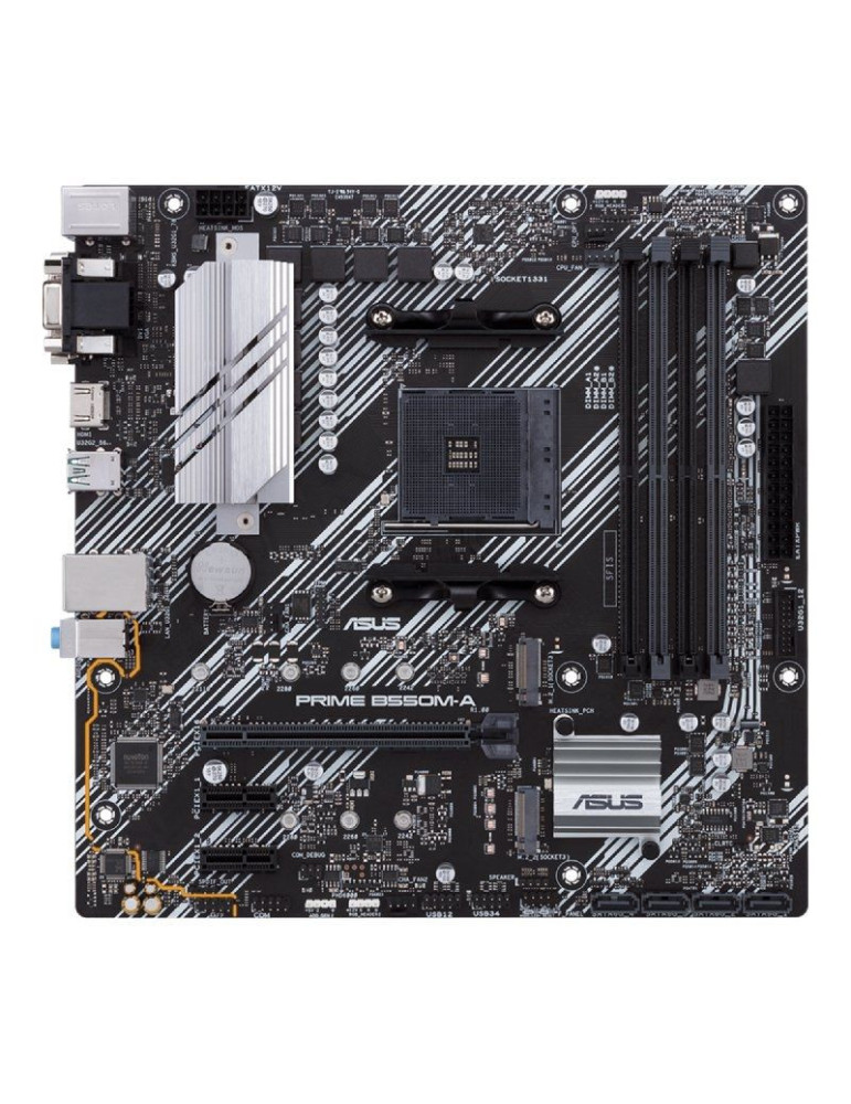 Placa Base Asus Prime B550M-A/CSM Socket AM4/ DDR4/ PCIe 4.0/ Micro ATX