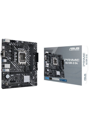 Placa Base Asus Prime H610M-D D4/ Socket 1700/ DDR4/ PCIe 4.0/ Micro ATX