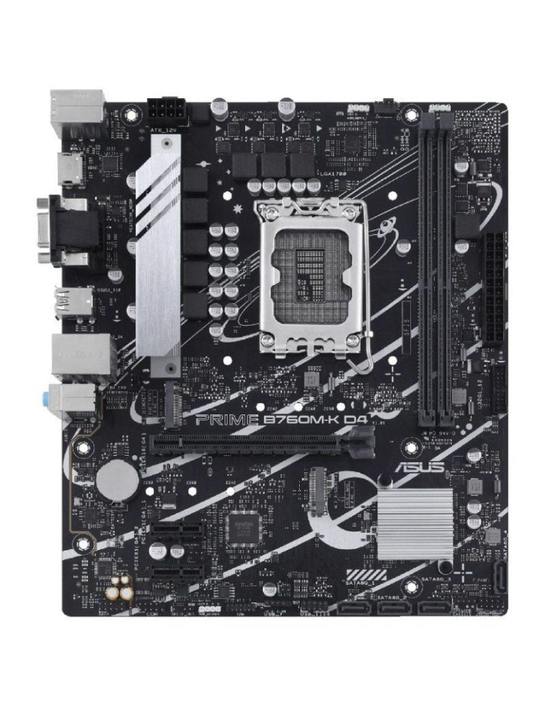 Placa Base Asus PRIME B760M-K D4 Socket 1700/ DDR4/ PCIe 4.0/ Micro ATX