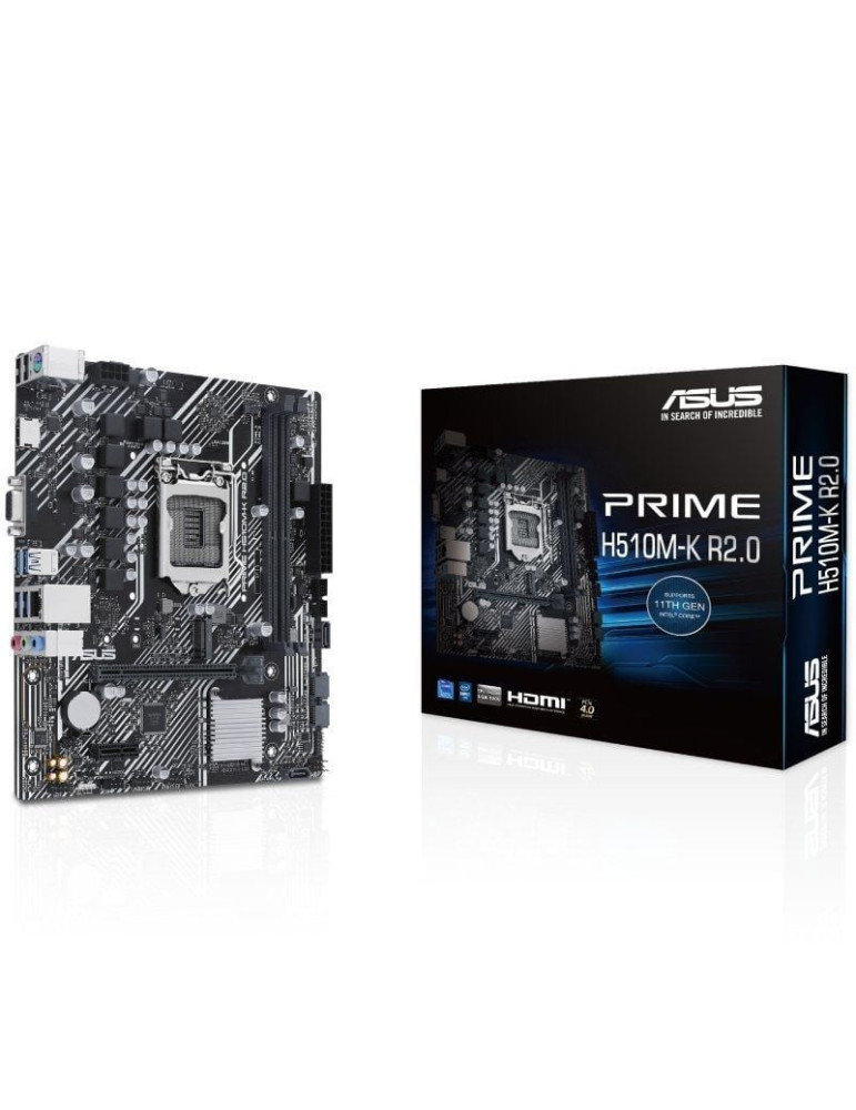 Placa Base Asus Prime H510M-K R2.0 Socket 1200/ DDR4/ PCIe 4.0/ Micro ATX