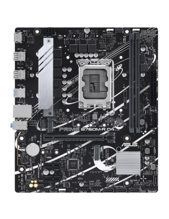 Placa Base Asus PRIME B760M-R D4 Socket 1700/ DDR4/ PCIe 4.0/ Micro ATX