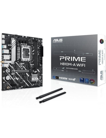 Placa Base Asus PRIME H810M-A WIFI Socket 1851/ DDR5/ PCIe 4.0/ Micro ATX