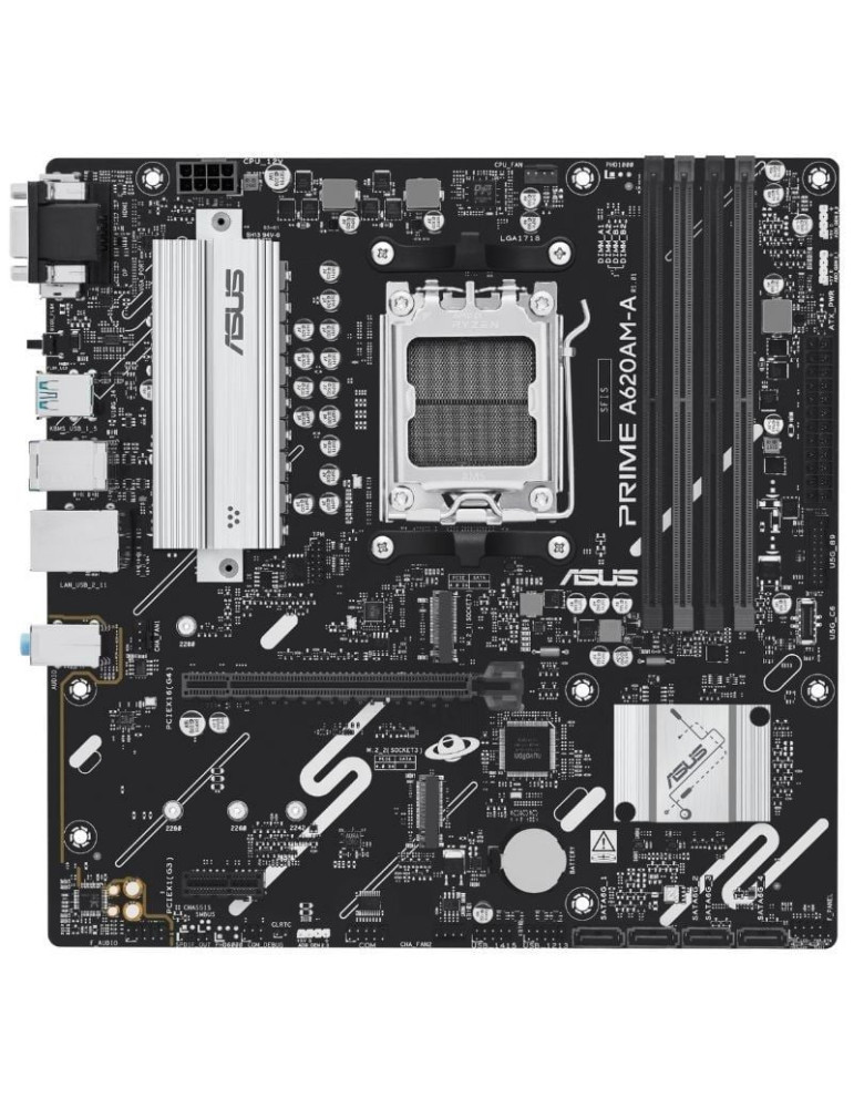 Placa Base Asus A620AM-A-CSM Socket AM5/ DDR5/ PCIe 4.0/ Micro ATX