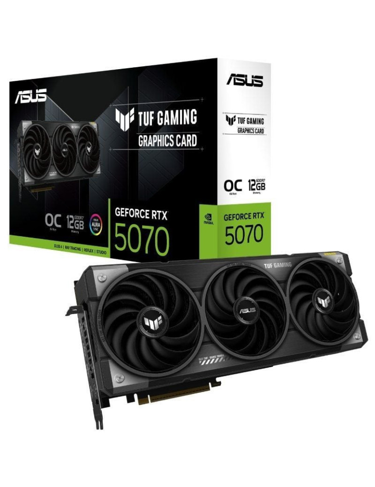 Tarjeta Gráfica Asus TUF Gaming GeForce RTX 5070 OC Edition/ 12GB GDDR7