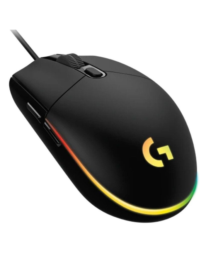 Ratón Gaming Logitech G102 Lightsync/ Hasta 8000 DPI/ Negro