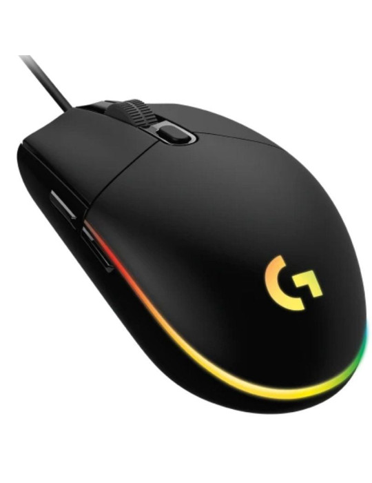 Ratón Gaming Logitech G102 Lightsync/ Hasta 8000 DPI/ Negro