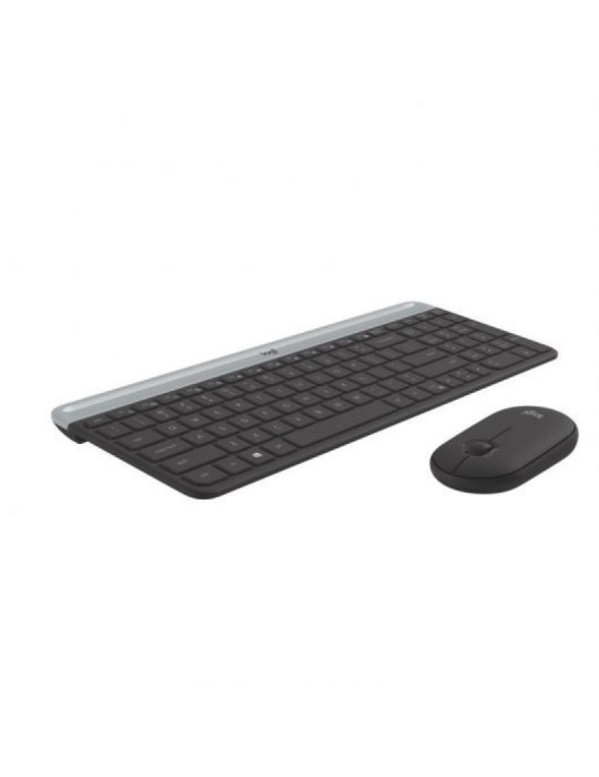 Teclado y Ratón Inalámbricos Logitech Slim Combo MK470