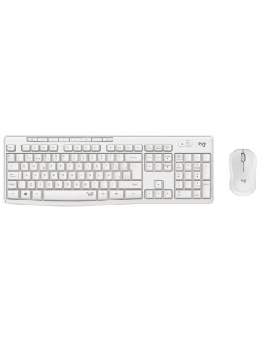 Teclado y Ratón Inalámbricos Logitech Silent Touch MK295/ Blanco