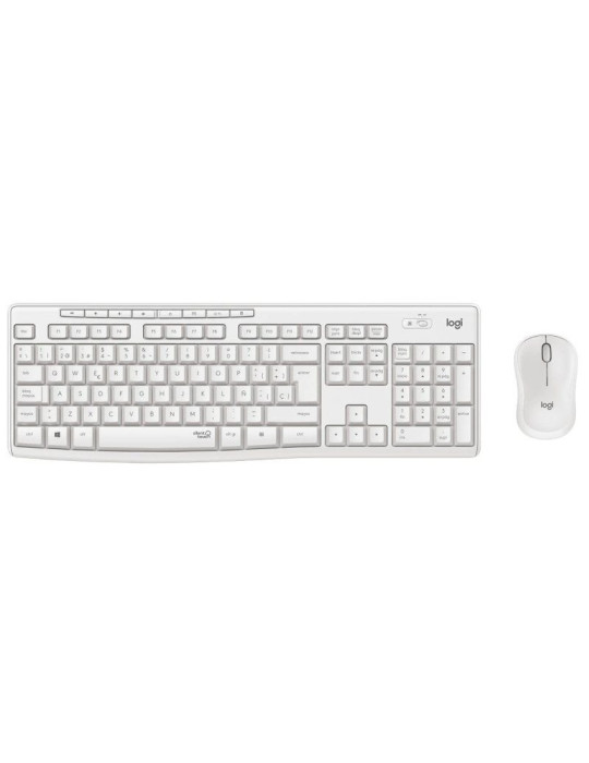 Teclado y Ratón Inalámbricos Logitech Silent Touch MK295/ Blanco