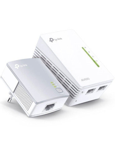 Adaptador Powerline TP-Link TL-WPA4221 KIT 600Mbps/ Alcance 300m/ Pack de 2
