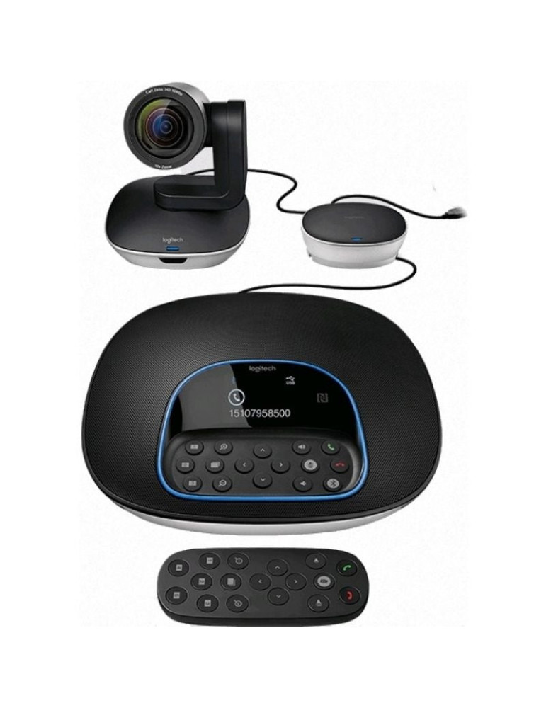 Sistema de  Videoconferencia Logitech Group/ Enfoque Automático/ Full HD