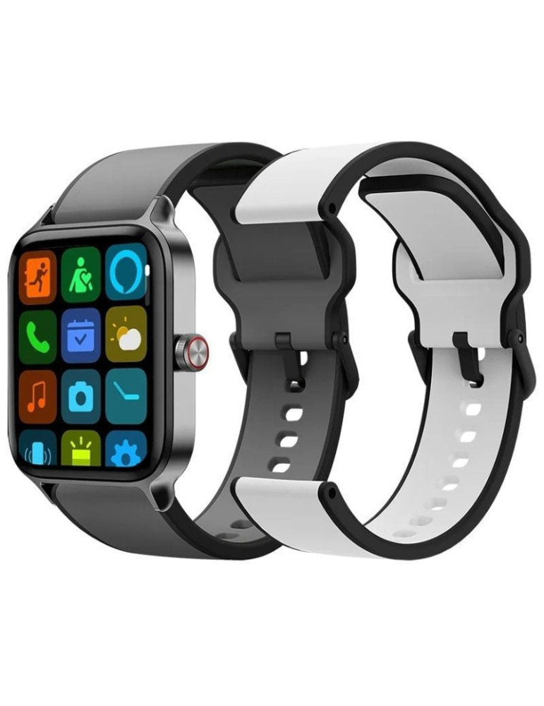 Smartwatch SPC Smartee Duo Pro 9653N/ Notificaciones/ Frecuencia Cardíaca/ GPS/ Negro/ Incluye Correa Extra