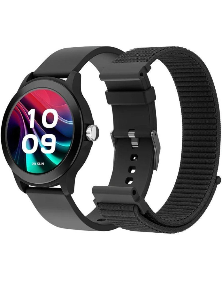 Smartwatch SPC Smartee Duo Vivo 2 9655N/ Notificaciones/ Frecuencia Cardíaca/ Negro/ Incluye Correa Extra