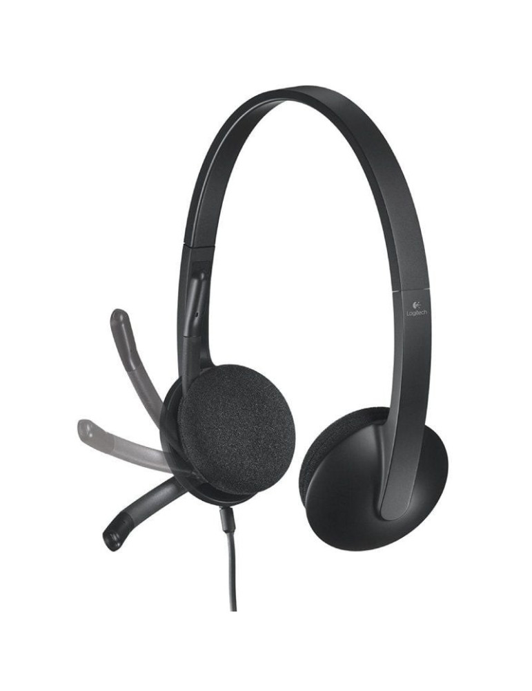 Auriculares Logitech H340/ con Micrófono/ USB/ Negros