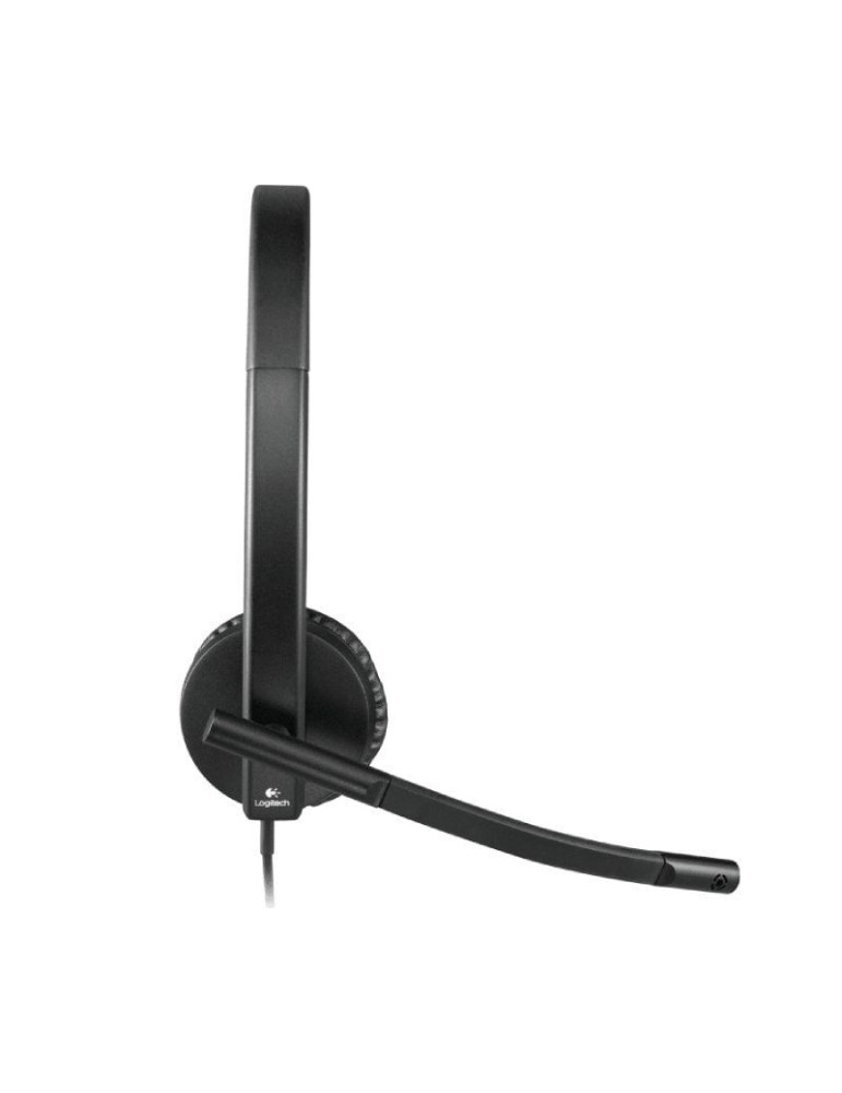 Auricular Logitech H570E/ con Micrófono/ USB/ Negro